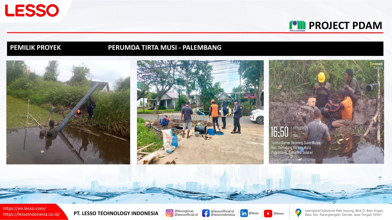 PDAM Tirta Musi catalogue project page